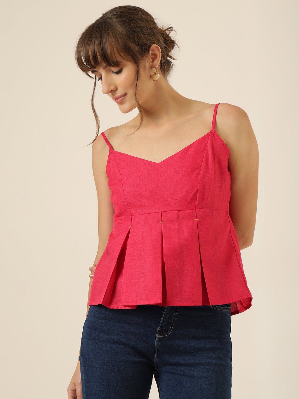 Sassy Ease Cami - Hot Pink