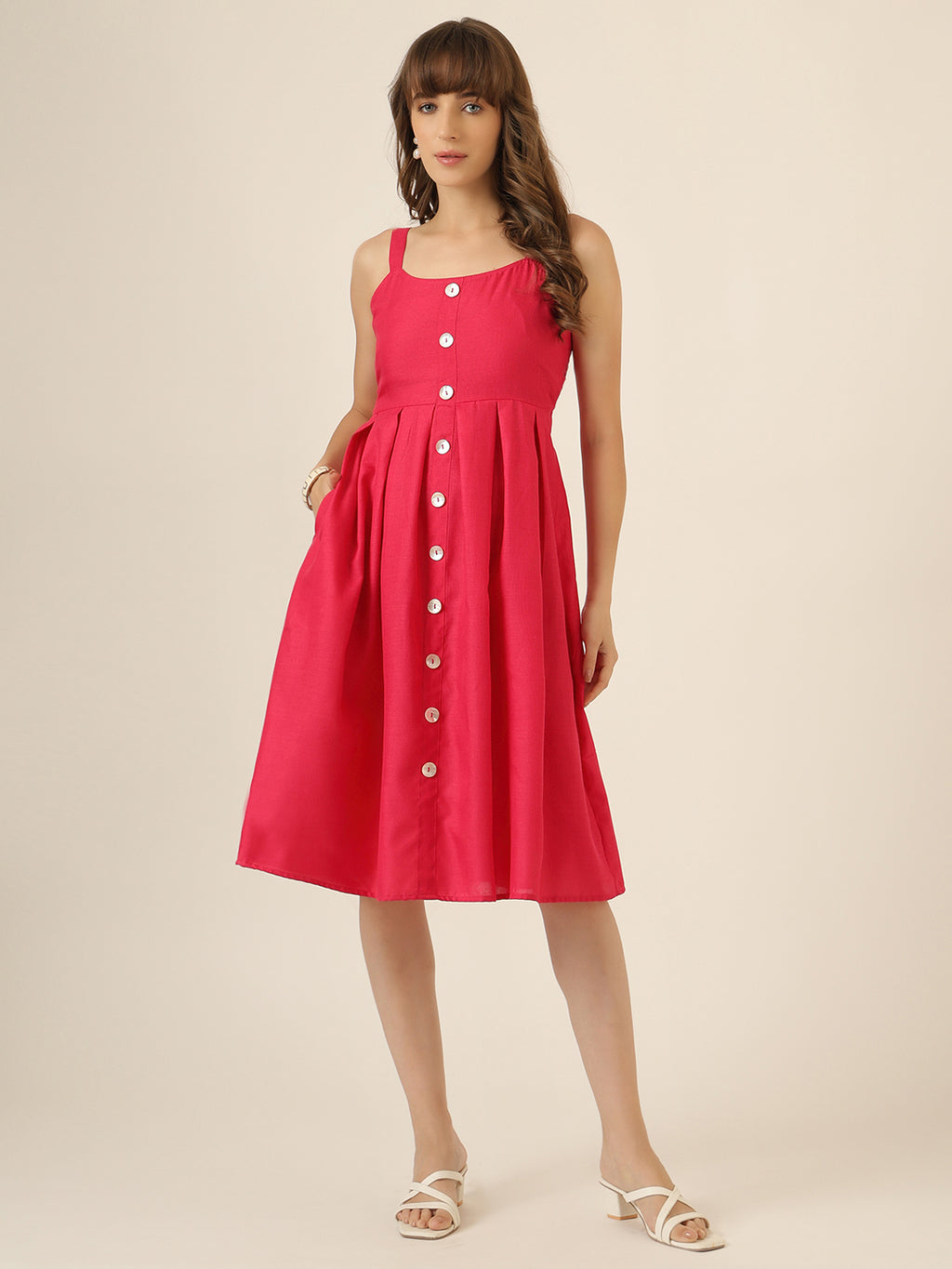 Everyday Breeze Dress - Hot Pink