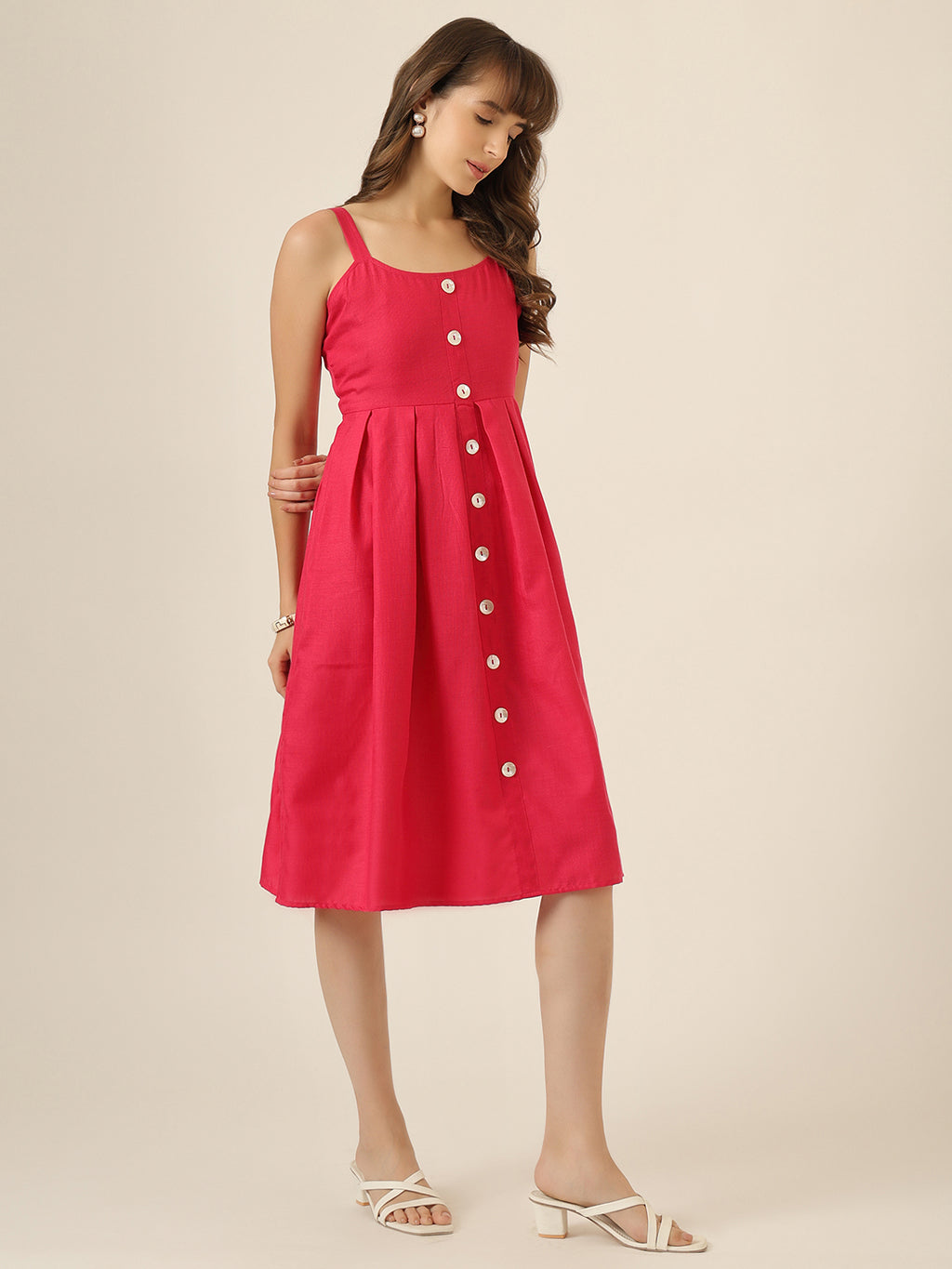 Everyday Breeze Dress - Hot Pink