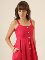 Everyday Breeze Dress - Hot Pink