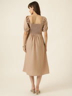 Midnight Romance Dress - Beige