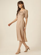 Midnight Romance Dress - Beige