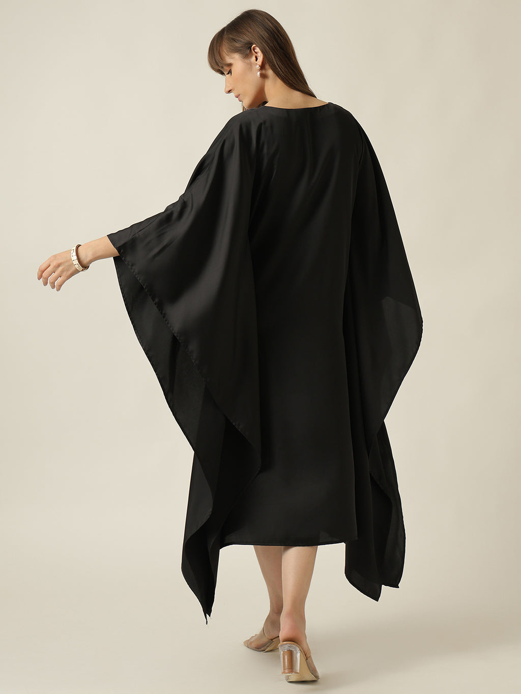 Dream Drape Dress  - Black