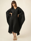 Dream Drape Dress  - Black