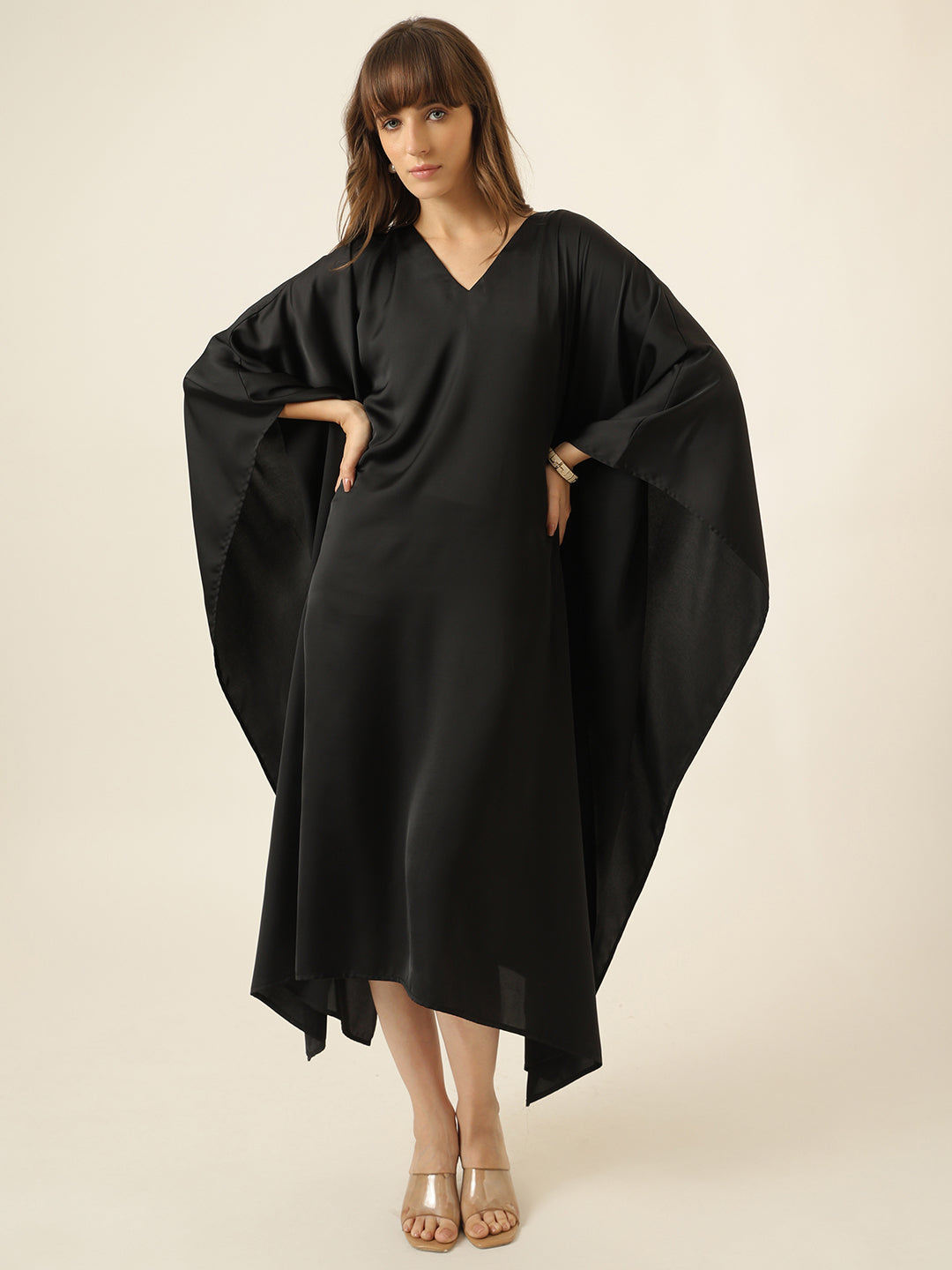 Dream Drape Dress  - Black
