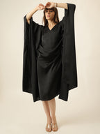 Dream Drape Dress  - Black