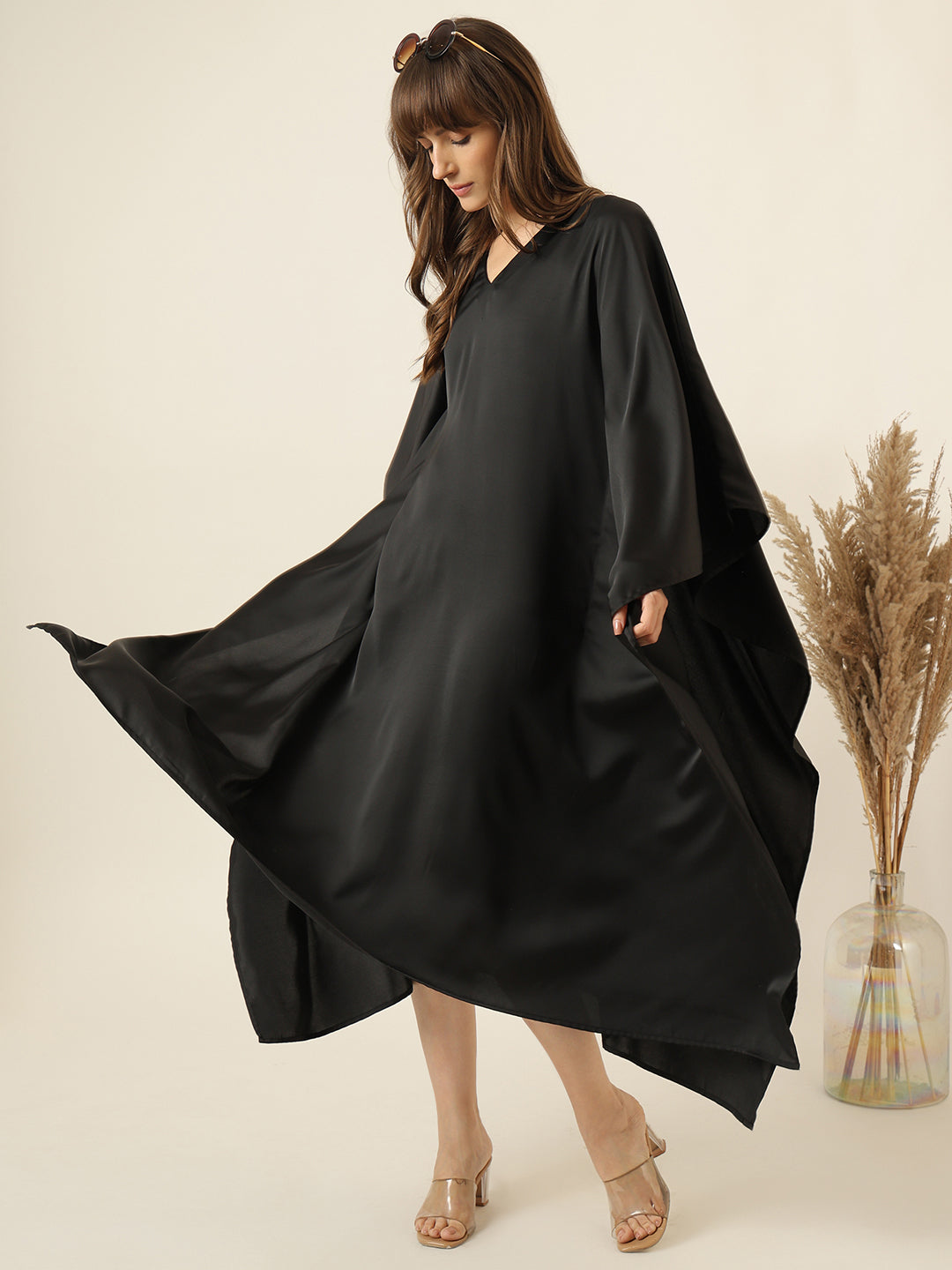 Dream Drape Dress  - Black