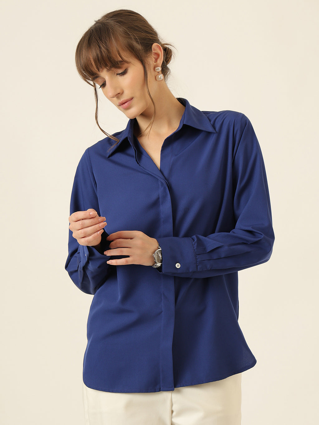 Modern Ease Shirt  - Blue