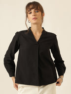 Cloud Ease Blouse - Black
