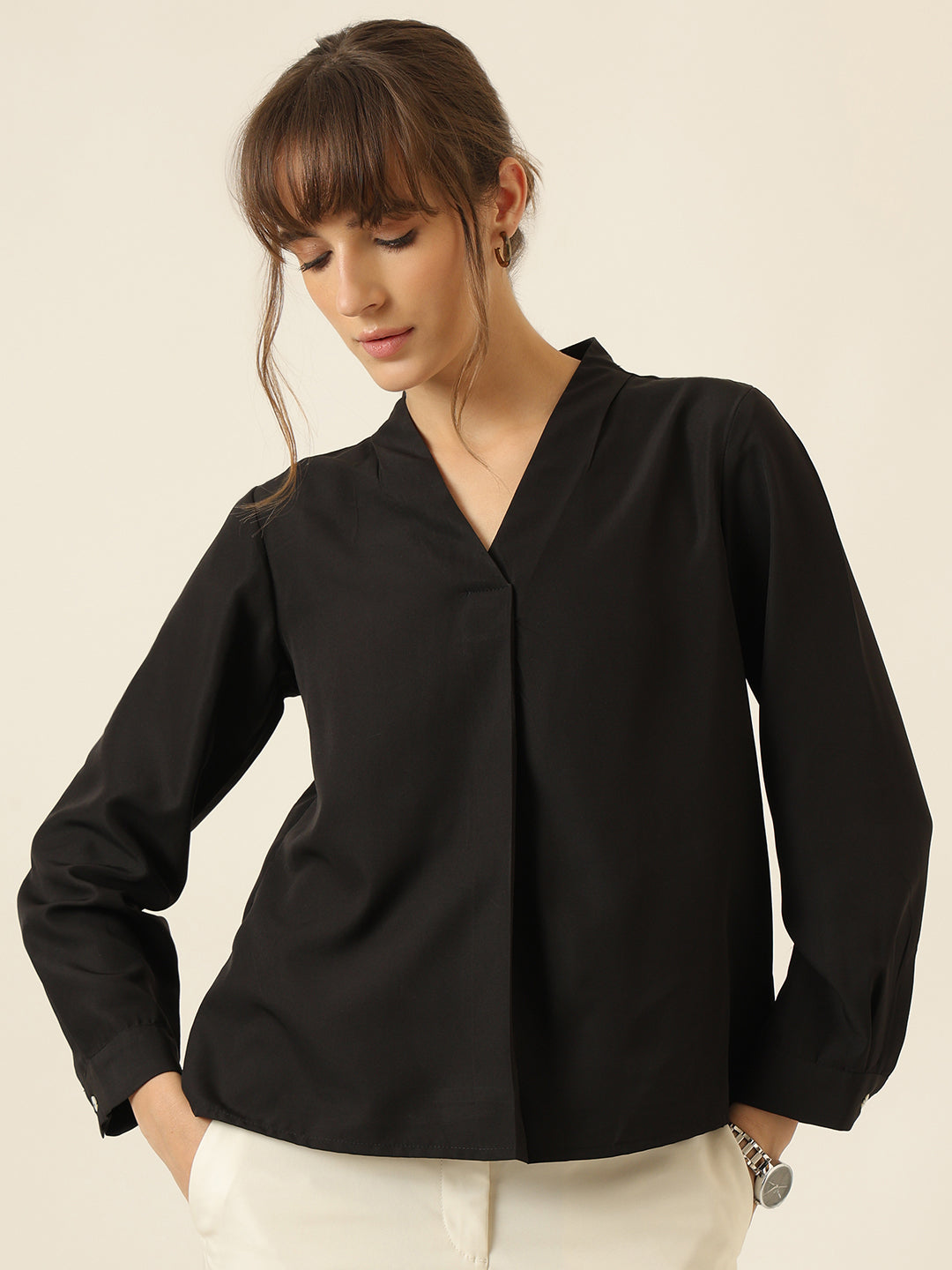 Cloud Ease Blouse - Black