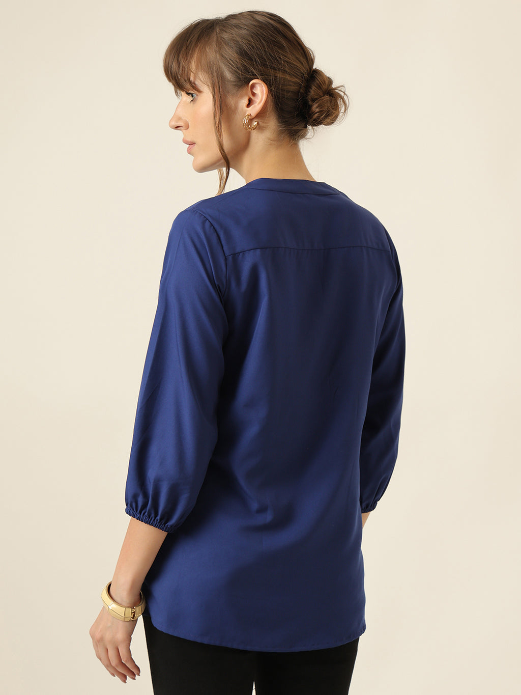 Poise Drape Tunic - Blue