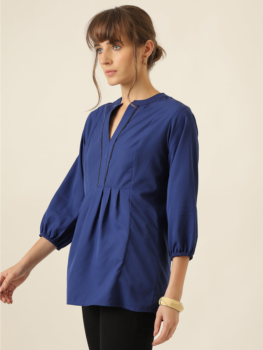 Poise Drape Tunic - Blue